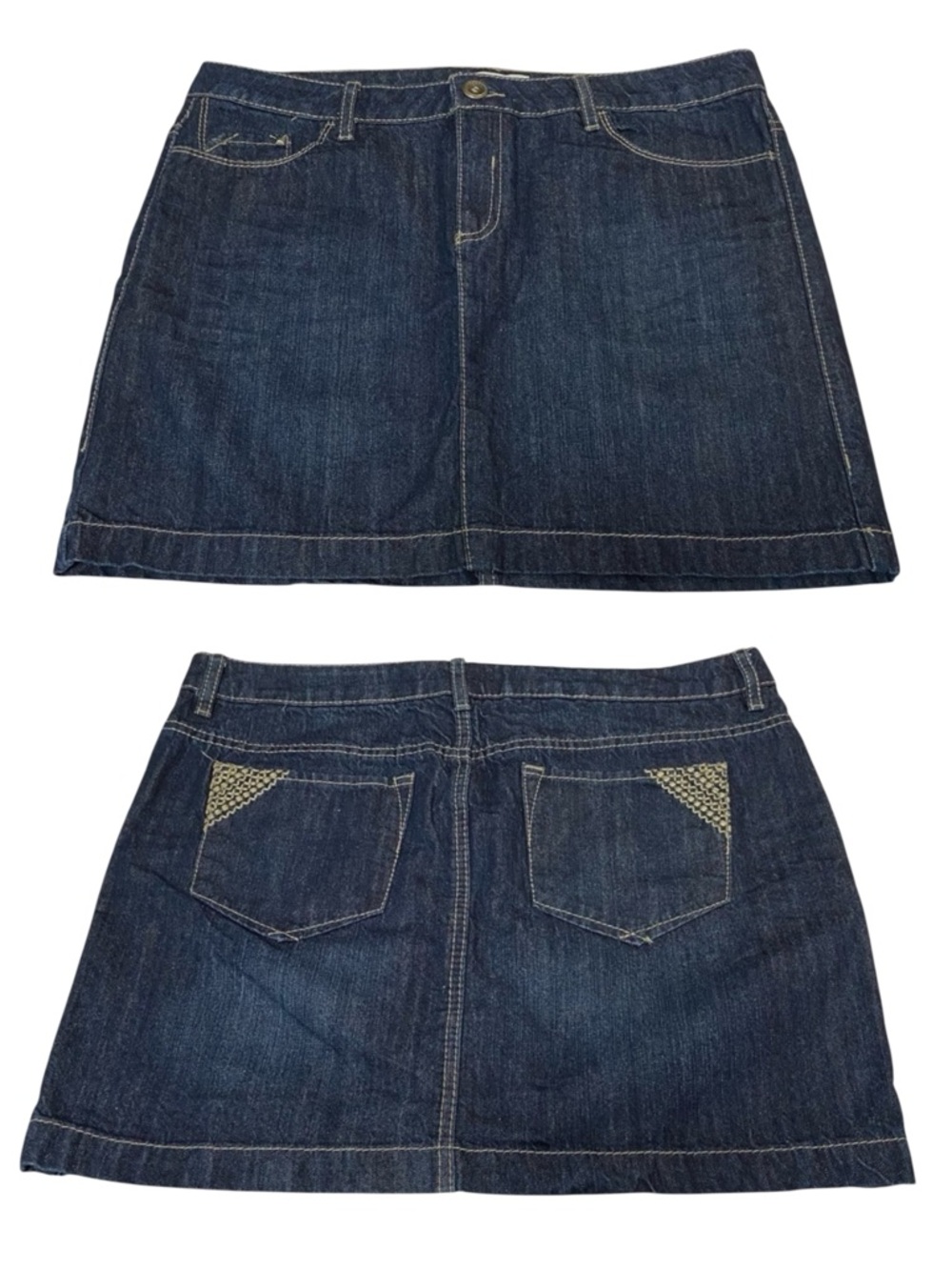 ROUTE 66 | Blue Jean Denim Short Mini Cotton Skirt Women’s 12 Route66